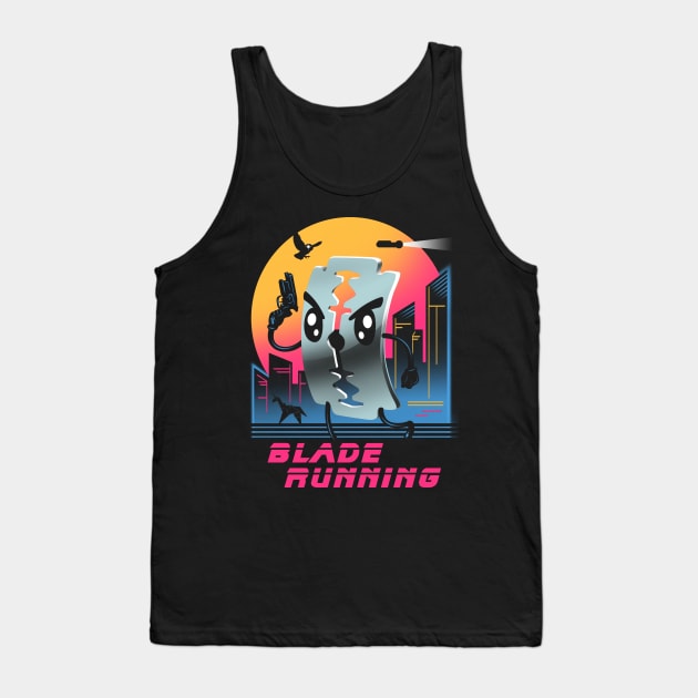 Blade Running Tank Top by Vincent Trinidad Art